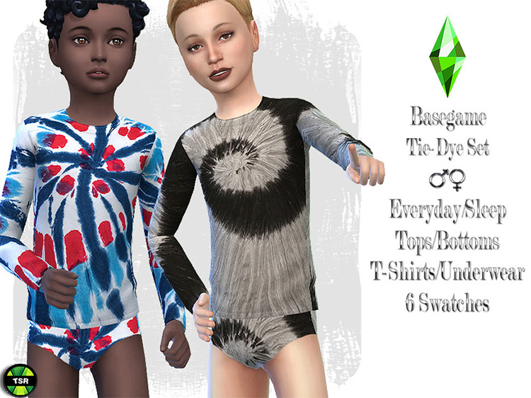 Sims 4 Tie Dye Clothes CC  Guys   Girls    FandomSpot - 42