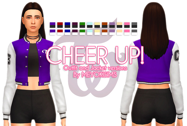 Sims 4 Maxis Match Cheerleader CC  All Free    FandomSpot - 44