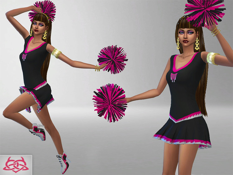 Sims 4 Maxis Match Cheerleader CC  All Free    FandomSpot - 46