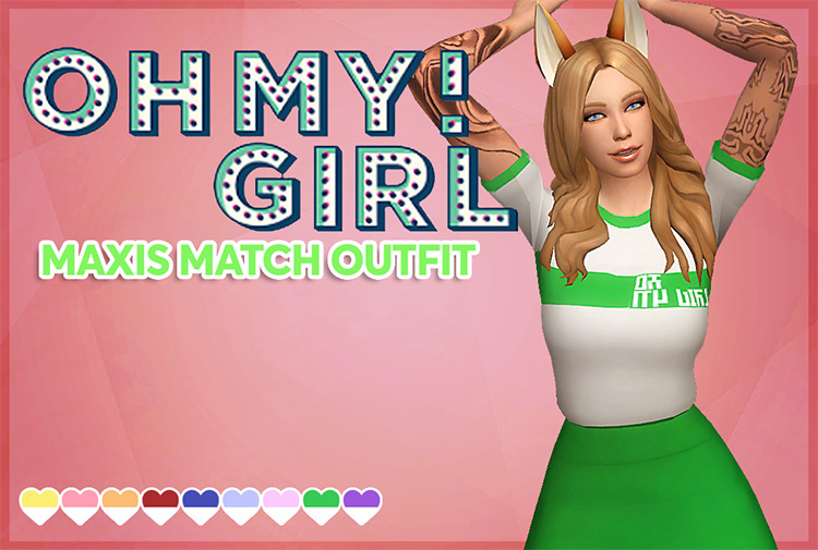 Sims 4 Maxis Match Cheerleader CC  All Free    FandomSpot - 41