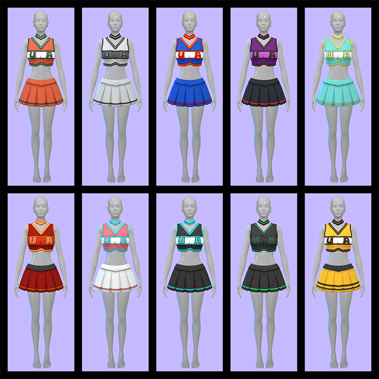 Sims 4 Maxis Match Cheerleader CC  All Free    FandomSpot - 46