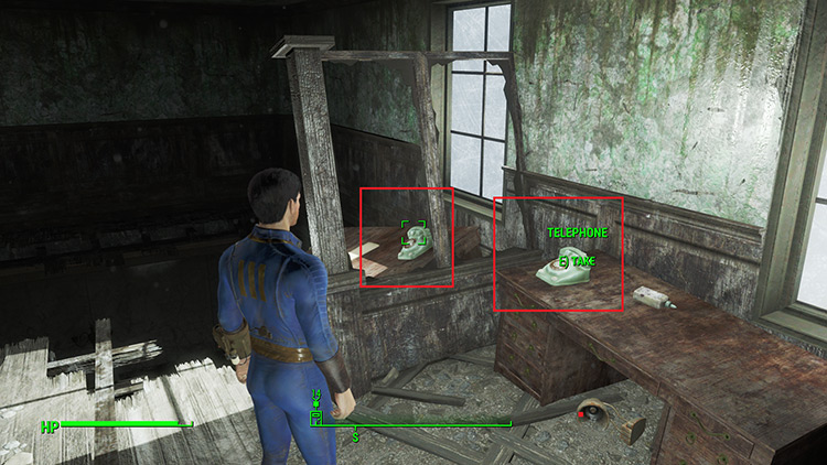 Farming telephones from Cambridge Polymer Labs. / Fallout 4