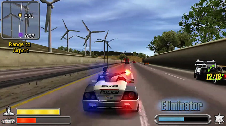 Pursuit Force (2006) PSP screenshot