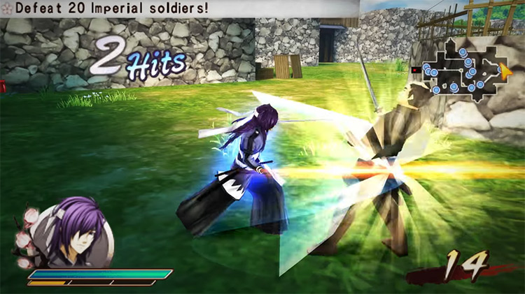 Hakuoki: Demon of the Fleeting Blossom (2012) PSP screenshot