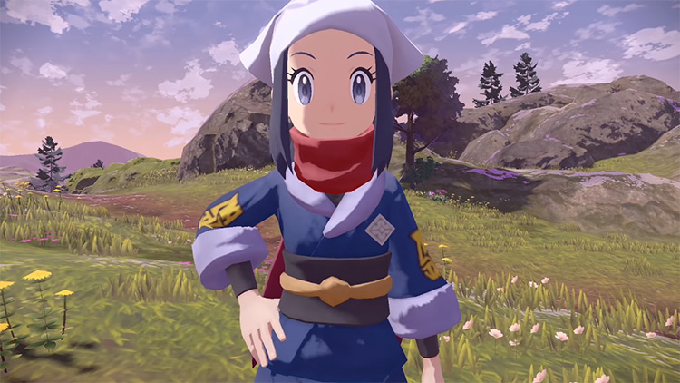 Akari Pokémon Legends: Arceus screenshot