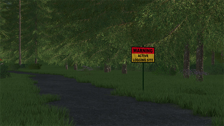 Forestry Sign Pack / Farming Simulator 22 Mod