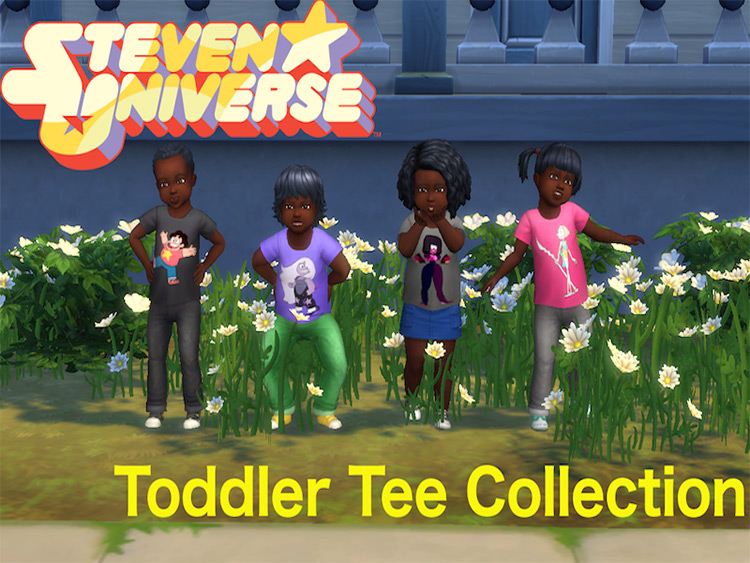 Steven Universe Toddler Tees by itsmegamo / TS4 CC