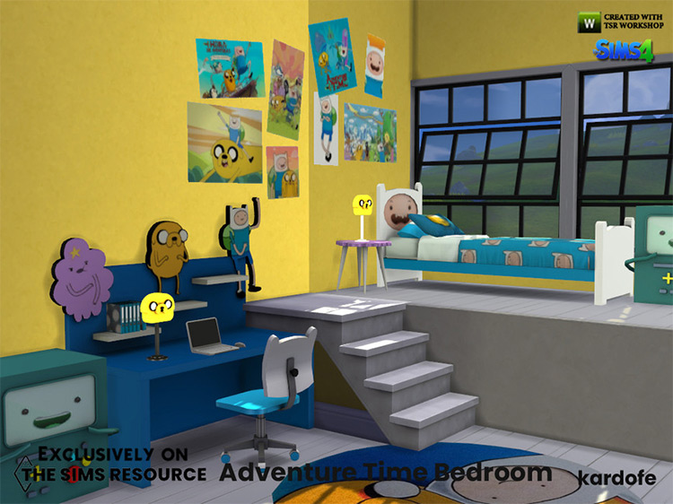 Adventure Time Bedroom by kardofe / Sims 4 CC