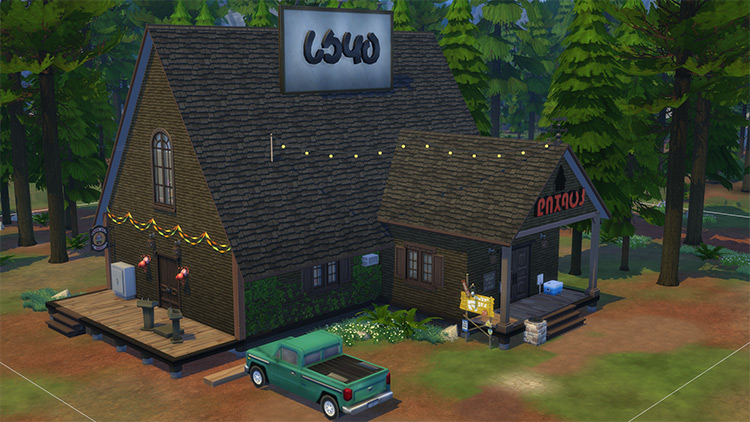 The Mystery Shack – Gravity Falls Home by PlayWithMia / TS4 CC