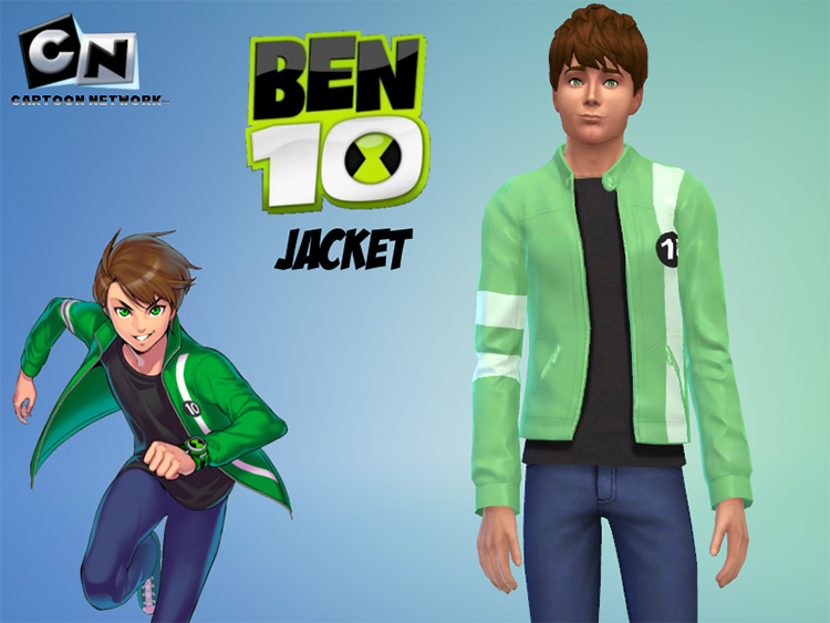 Ben 10 Jacket by Ultimate223 / Sims 4 CC