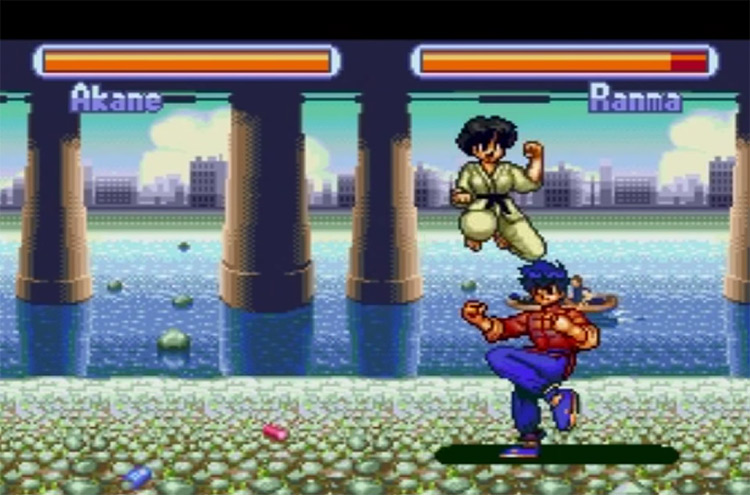 Ranma ½: Hard Battle (1993) SNES gameplay
