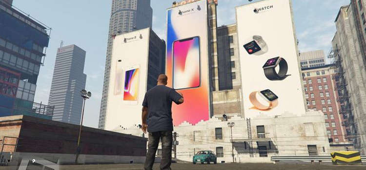 Apple iPhone & iWatch Billboards in GTA5