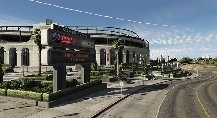 Maze Bank Arena to Lakers Home / GTA 5 Mod