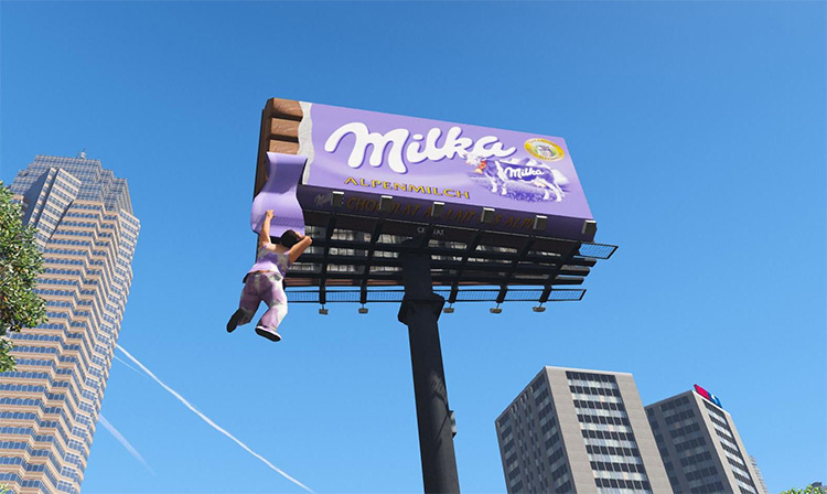 Milka Billboard / GTA 5 Mod