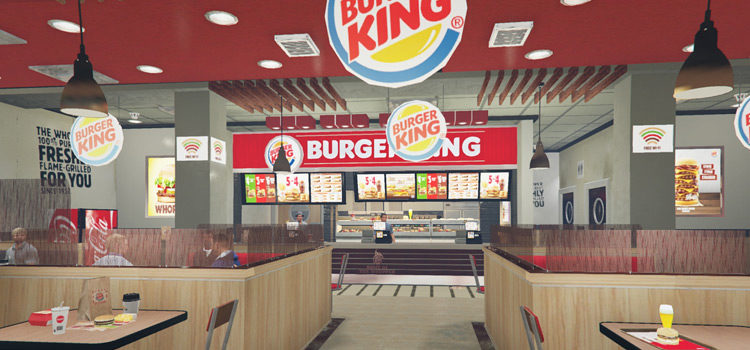 Burger King Restaurant Mod Interior (GTA5)