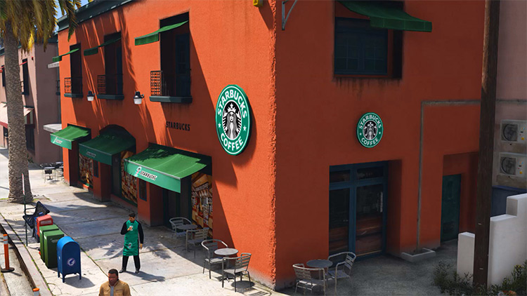 Starbucks Coffee Shops / GTA 5 Mod