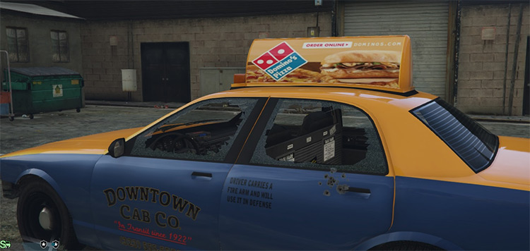 Fast Food Taxi Advertisements / GTA 5 Mod