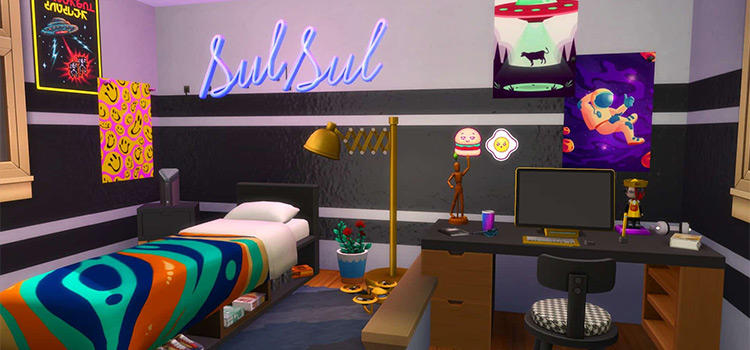 Modern Teen Room CC (TS4)