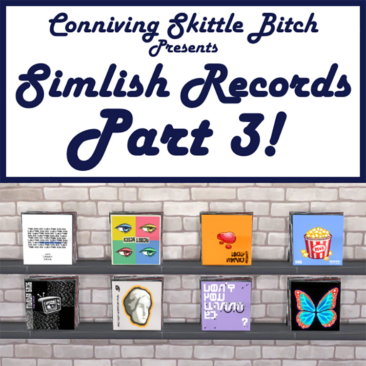 Simlish Records Part 3 / Sims 4 CC