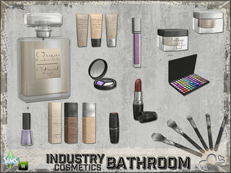 Bathroom Industry - Cosmetics Clutter / Sims 4 CC