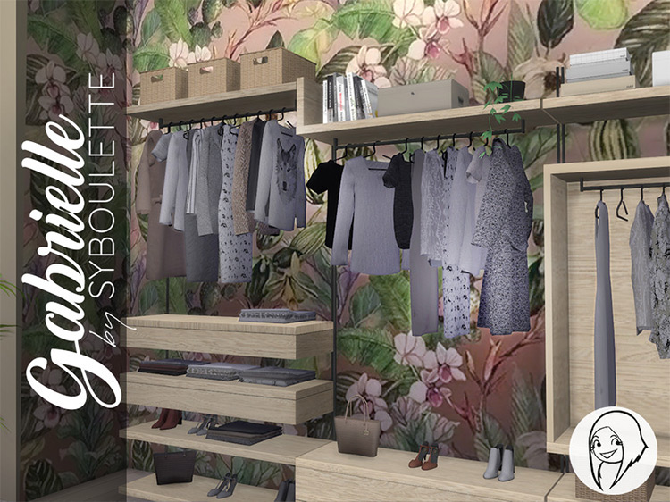 Gabrielle Dressing Closet / Sims 4 CC