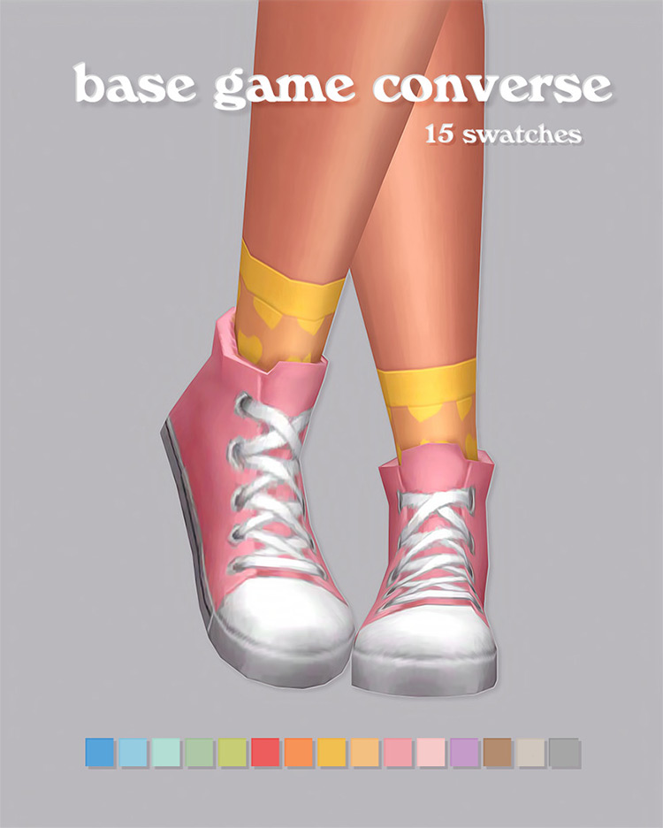 Base Game Converse Recolor / Sims 4 CC