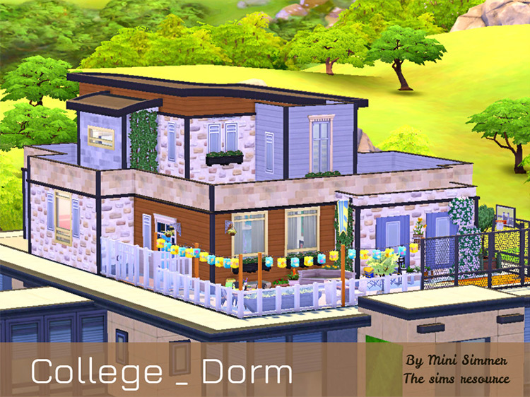College Dorm / Sims 4 Lot