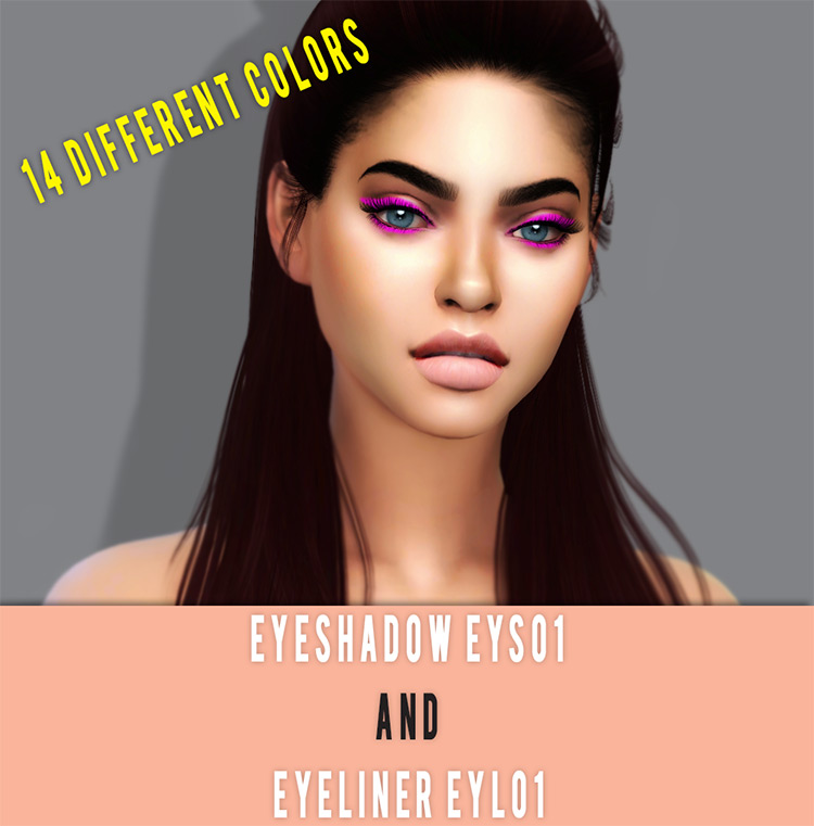 Eyeshadow EYS01 and Eyeliner EYL01 / TS4 CC