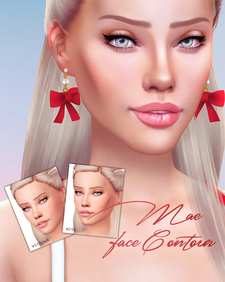 Mae Face Contour / Sims 4 CC