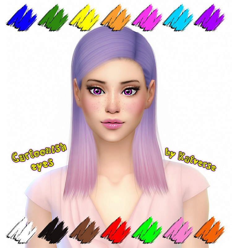 Cartoonish Eyes / Sims 4 CC