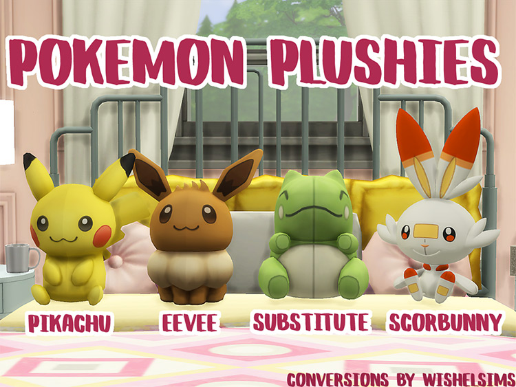 Pokémon Plushies / Sims 4 CC