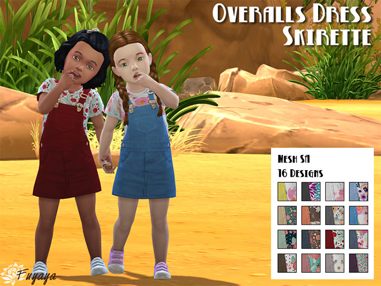 Overalls Dress / Sims 4 CC
