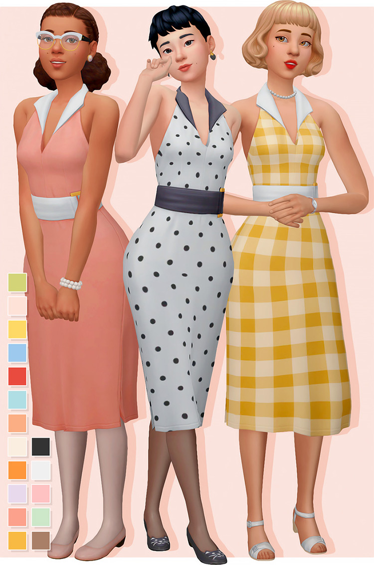 Mary Sue Dress / Sims 4 CC