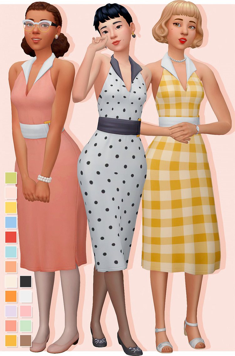 Sims 4 Maxis Match CC Dresses  The Ultimate List   FandomSpot - 3