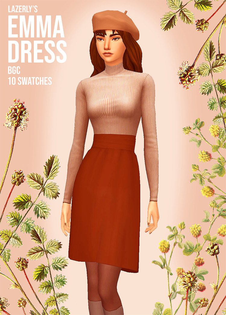 Emma Dress / Sims 4 CC