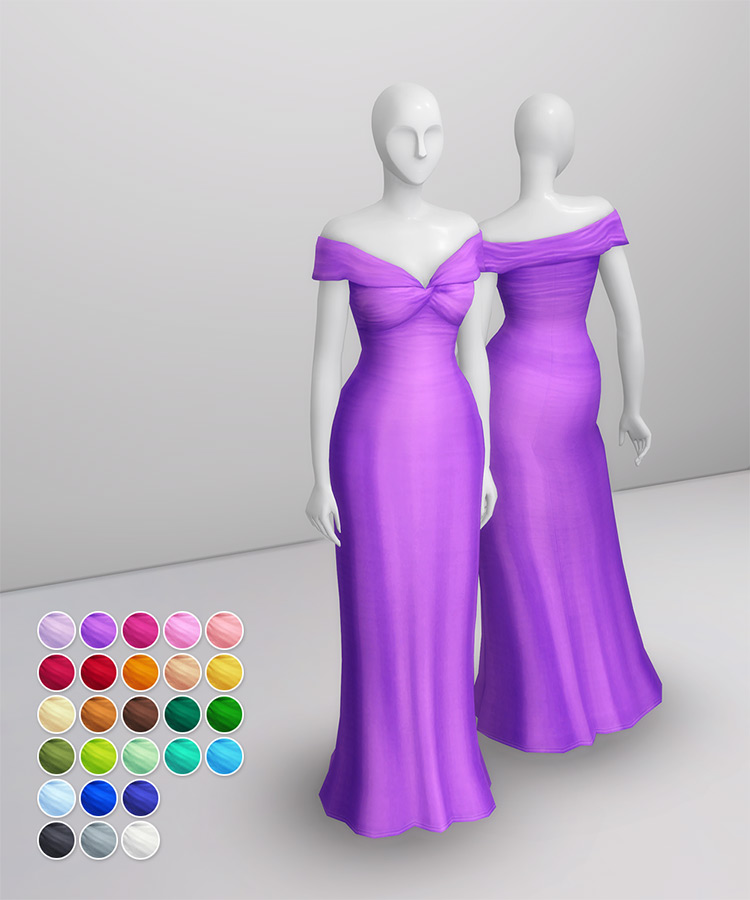 Bloome Gown / Sims 4 CC
