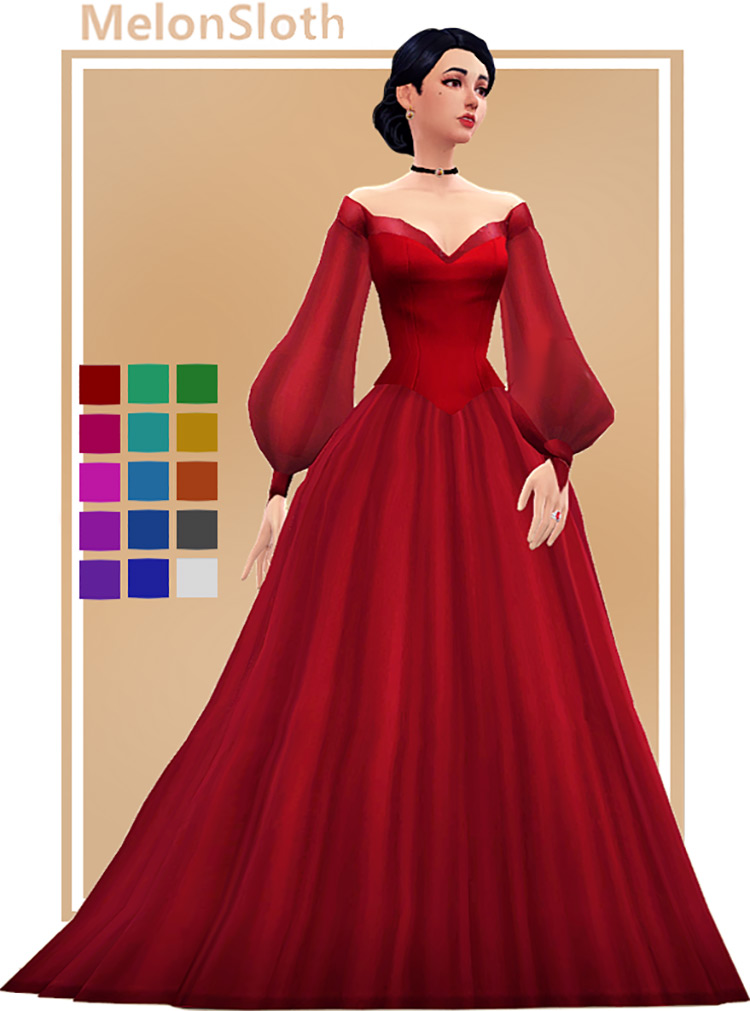 Mircarah Gown / Sims 4 CC