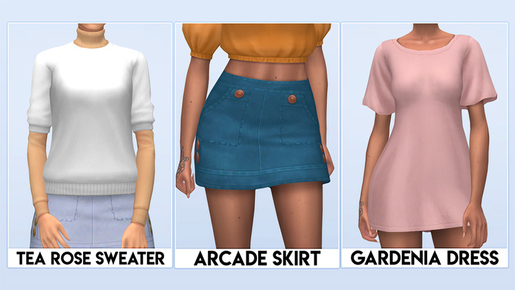 Gardenia Dress / Sims 4 CC