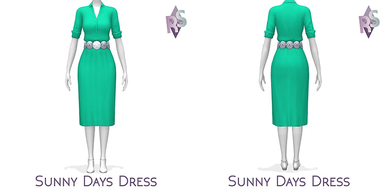 Sunny Days Dress / Sims 4 CC