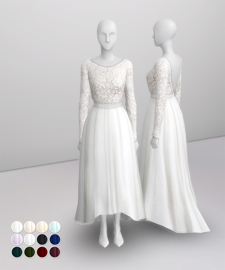 Sims 4 Maxis Match CC Dresses  The Ultimate List   FandomSpot - 83