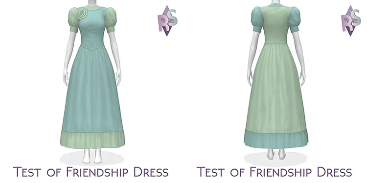 Test of Friendship Dress / Sims 4 CC