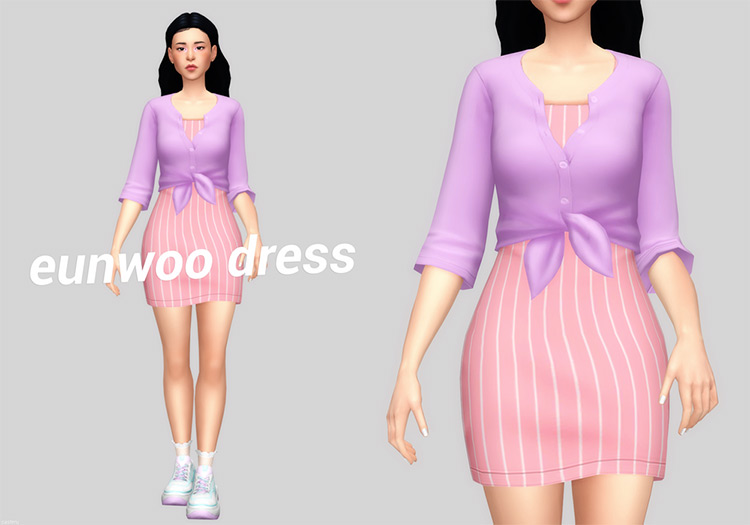 Eunwoo Dress / Sims 4 CC