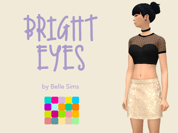 Bright Eyes Skirt / Sims 4 CC