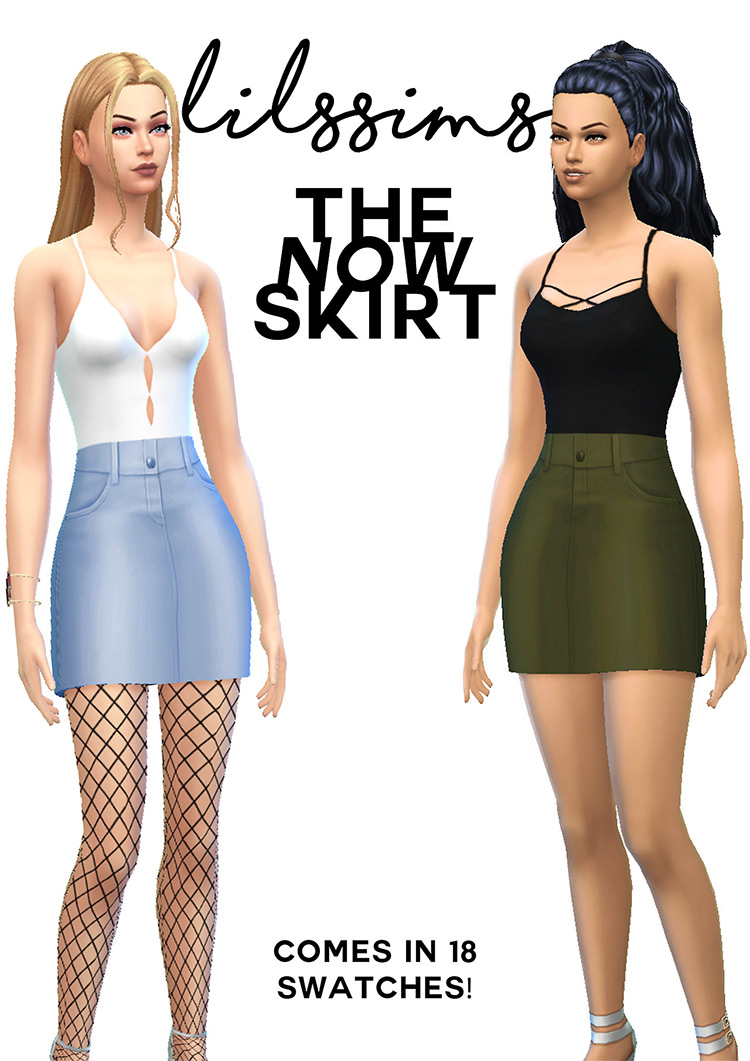 The Now Skirt / Sims 4 CC