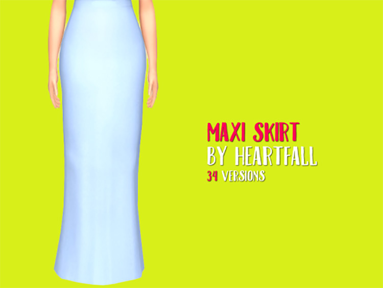 Maxi Skirt / Sims 4 CC