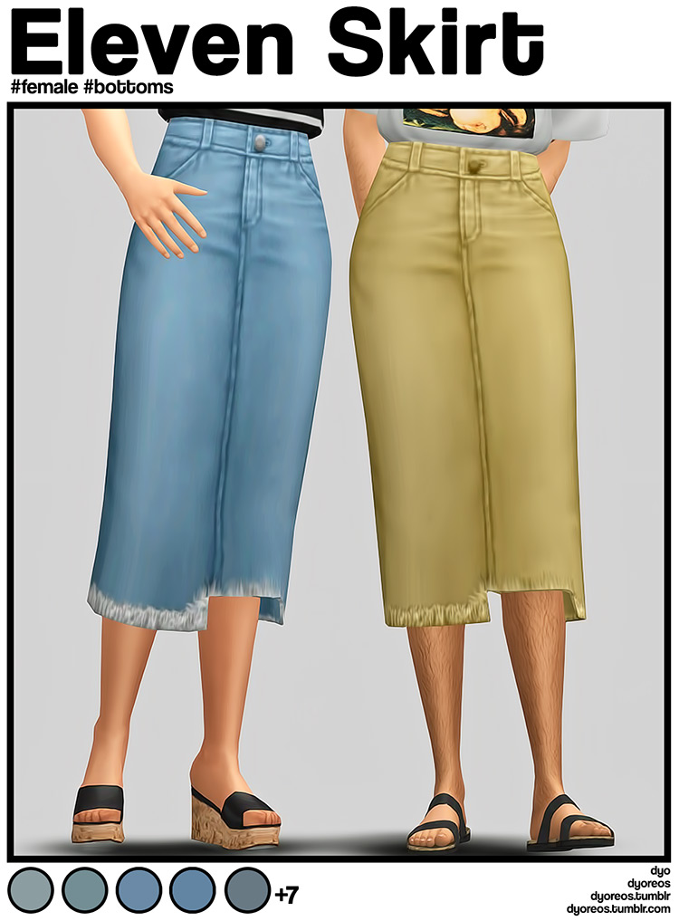 Eleven Skirt / Sims 4 CC