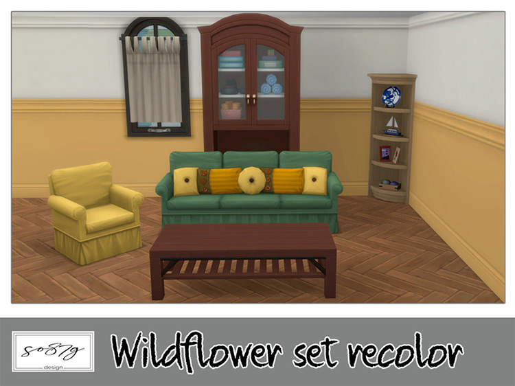 Wildflower Set Recolor by so87g / Sims 4 CC