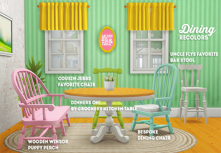 Dining Recolors by lina-cherie / TS4 CC