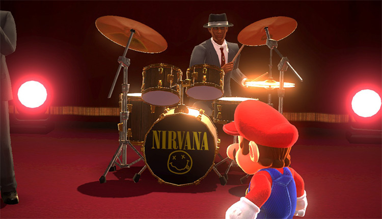 Nirvana Drumset mod - Super Mario Odyssey