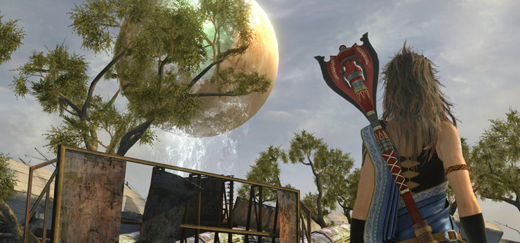 FF13 Fang looking at Cocoon - HD screenshot